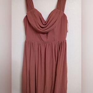 Elegant Mauve Sleeveless Dress